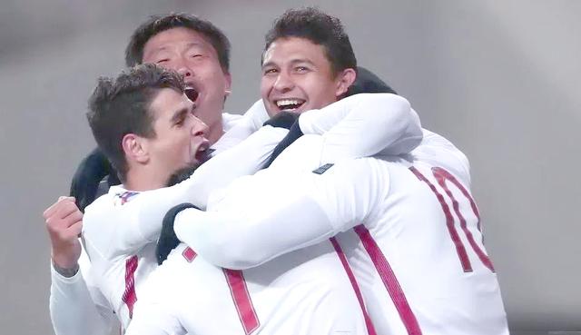 上海上港在亚冠小组赛中赢得一场胜利的简单介绍